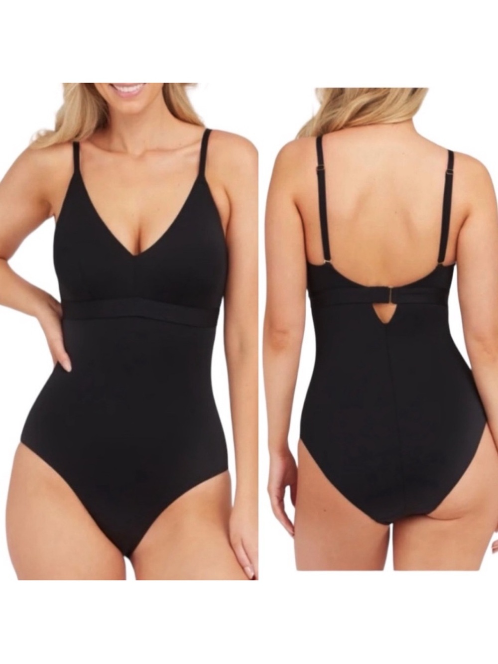 Spanx One Piece Swimsuit! Retail $178. Beautiful black shaping swimsuit Xl